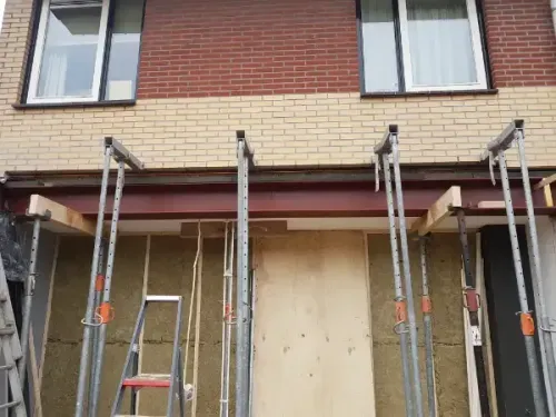 Part of house under construction